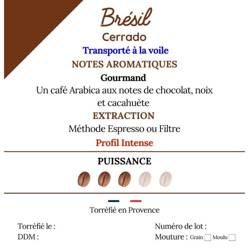 Café Brésil, Cerrado - Brume de Café