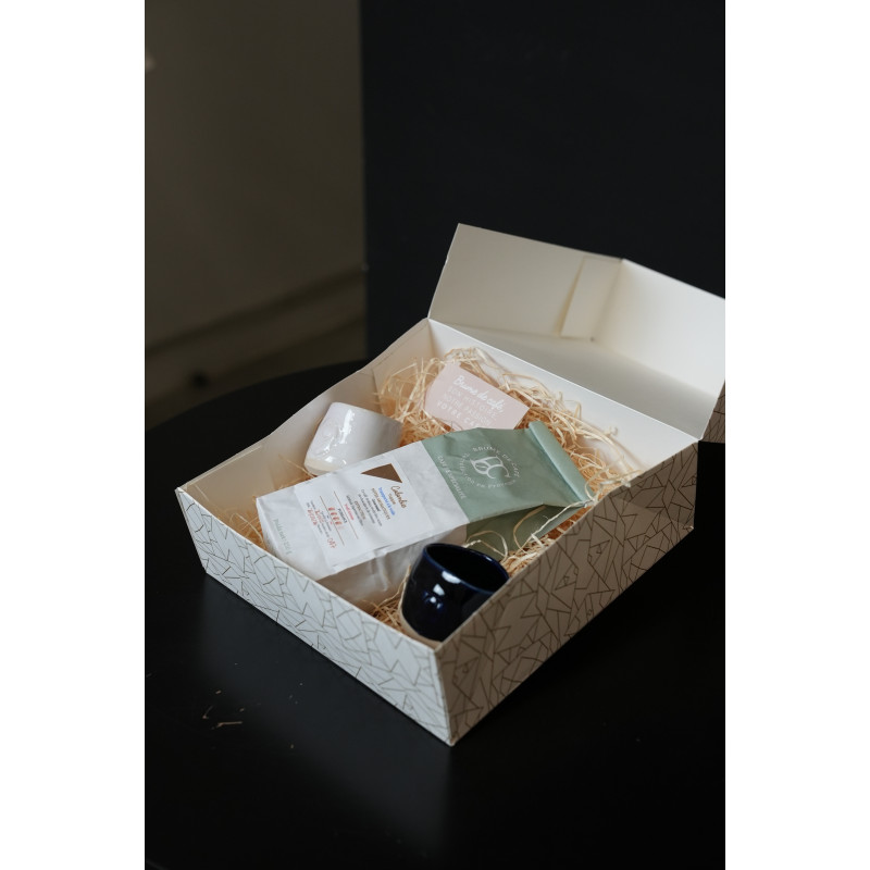 Coffret Café & Duo Tasses Espresso - Brume de Café